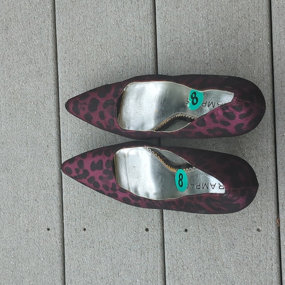 Rampage Animal Print Mesh Overlay 4in Heels - Picture 6 of 11